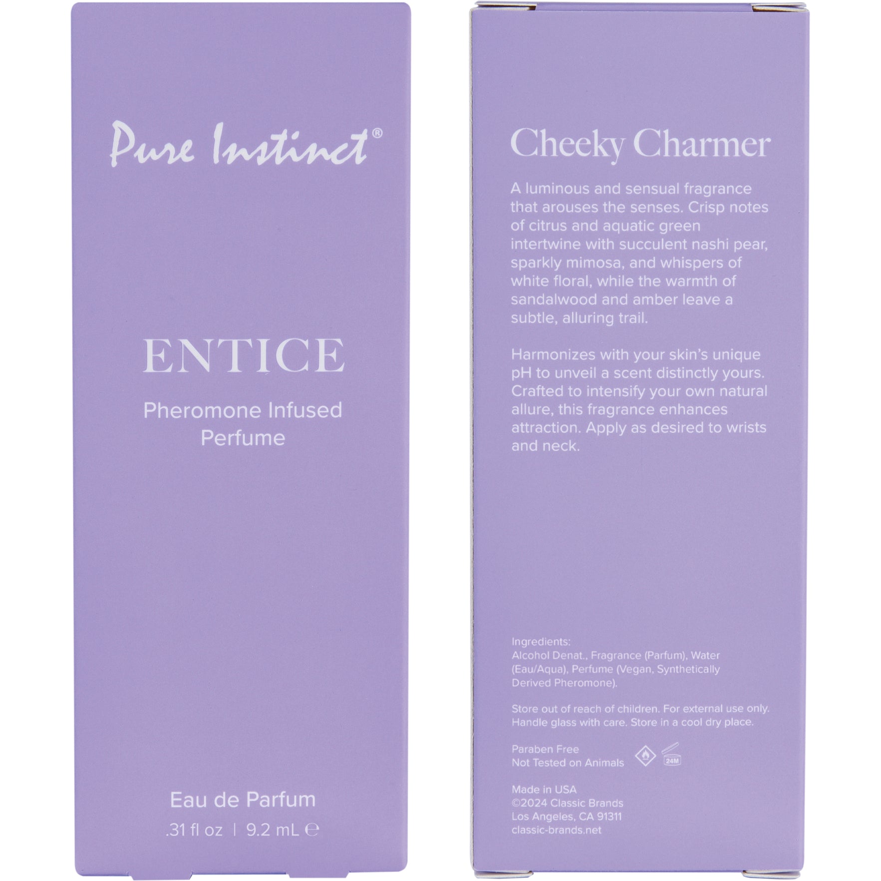 Pure Instinct Pheromone Fragrance Spray - Entice .31 oz