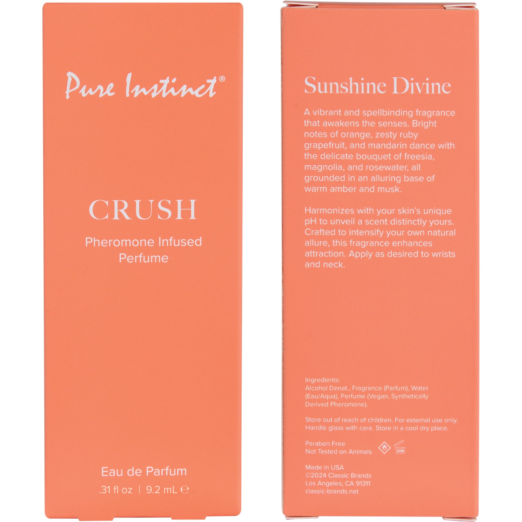 Pure Instinct Pheromone Fragrance Spray - Crush .31 oz