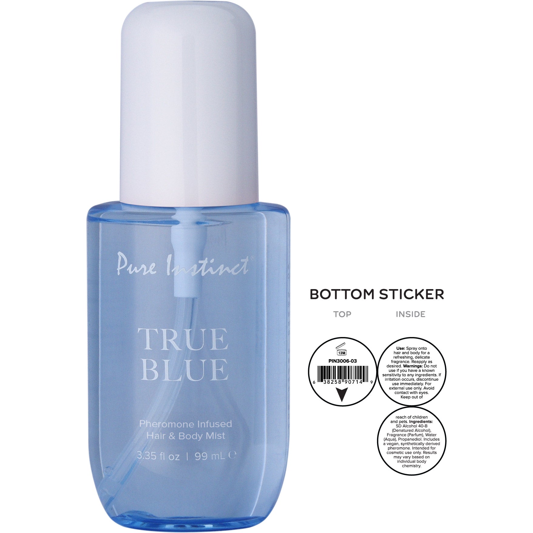 Pure Instinct Signature Collection Pheromone Infused Hair & Body Mist - True Blue