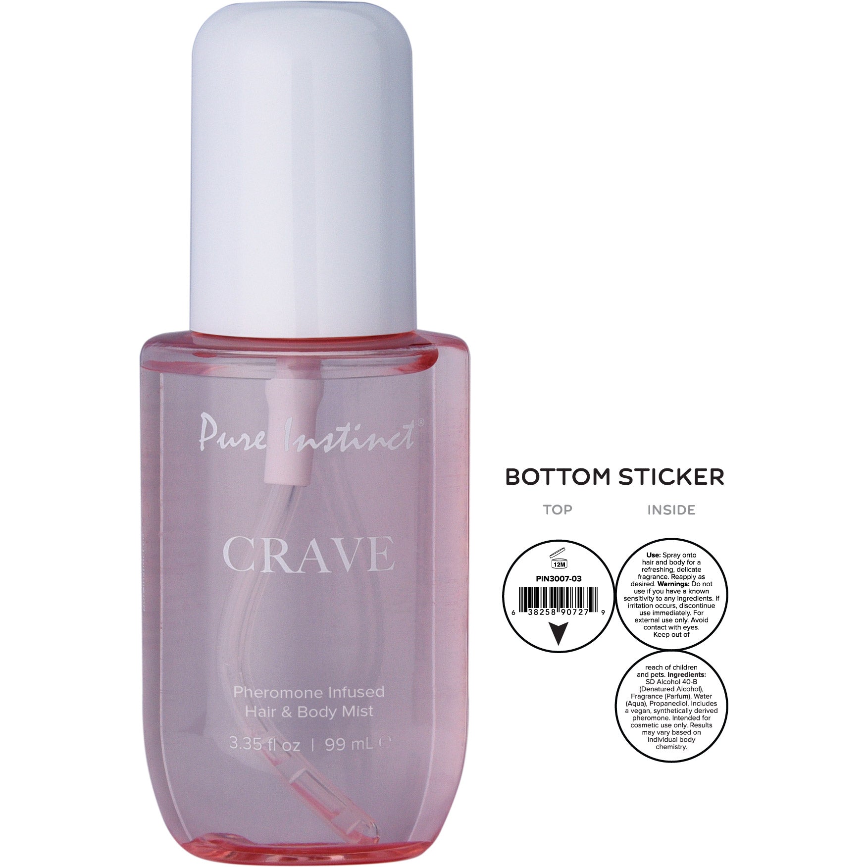 Pure Instinct Signature Collection Pheromone Infused Hair & Body Mist - Crave