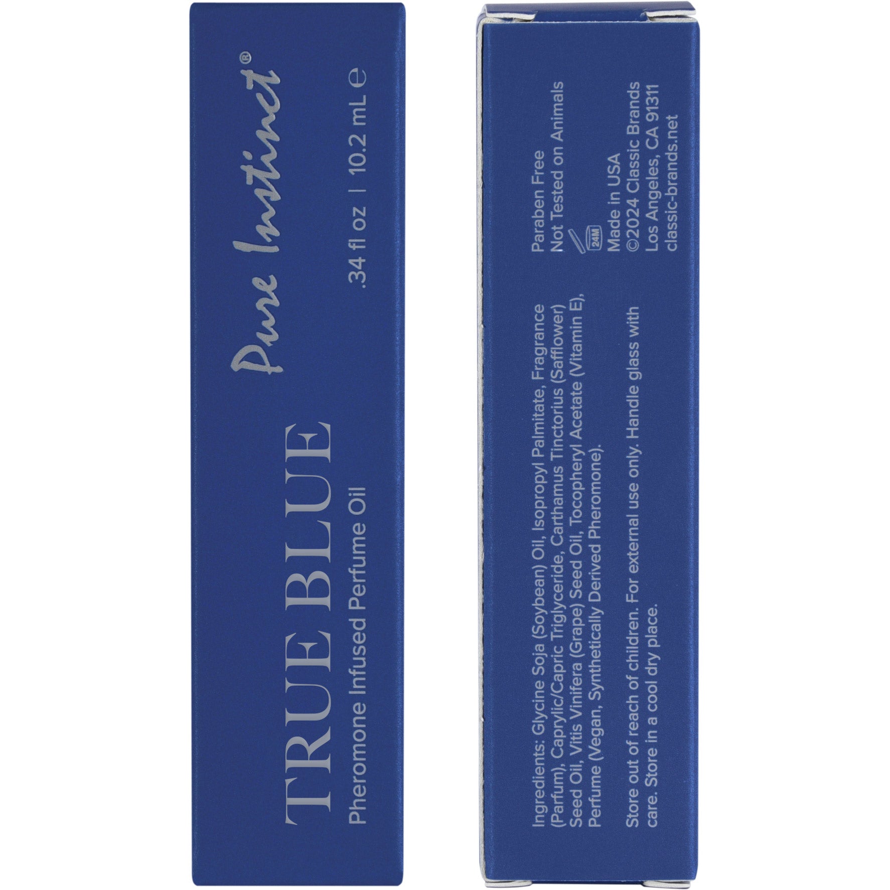 Pure Instinct Pheromone Infused Perfume Oil Roll-On - True Blue .34 oz