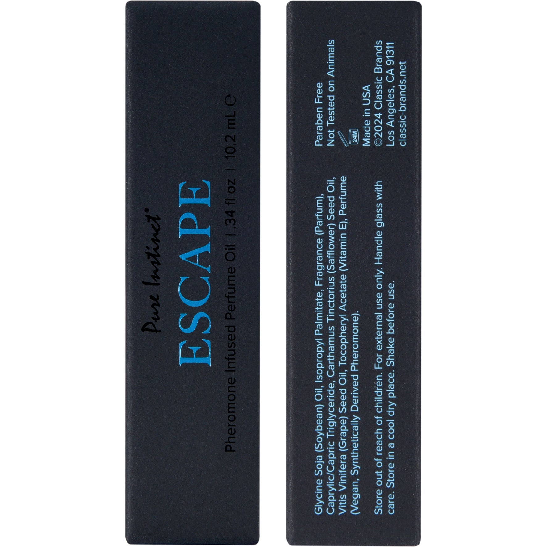 Pure Instinct Black Collection Pheromone Infused Perfume Oil - Escape