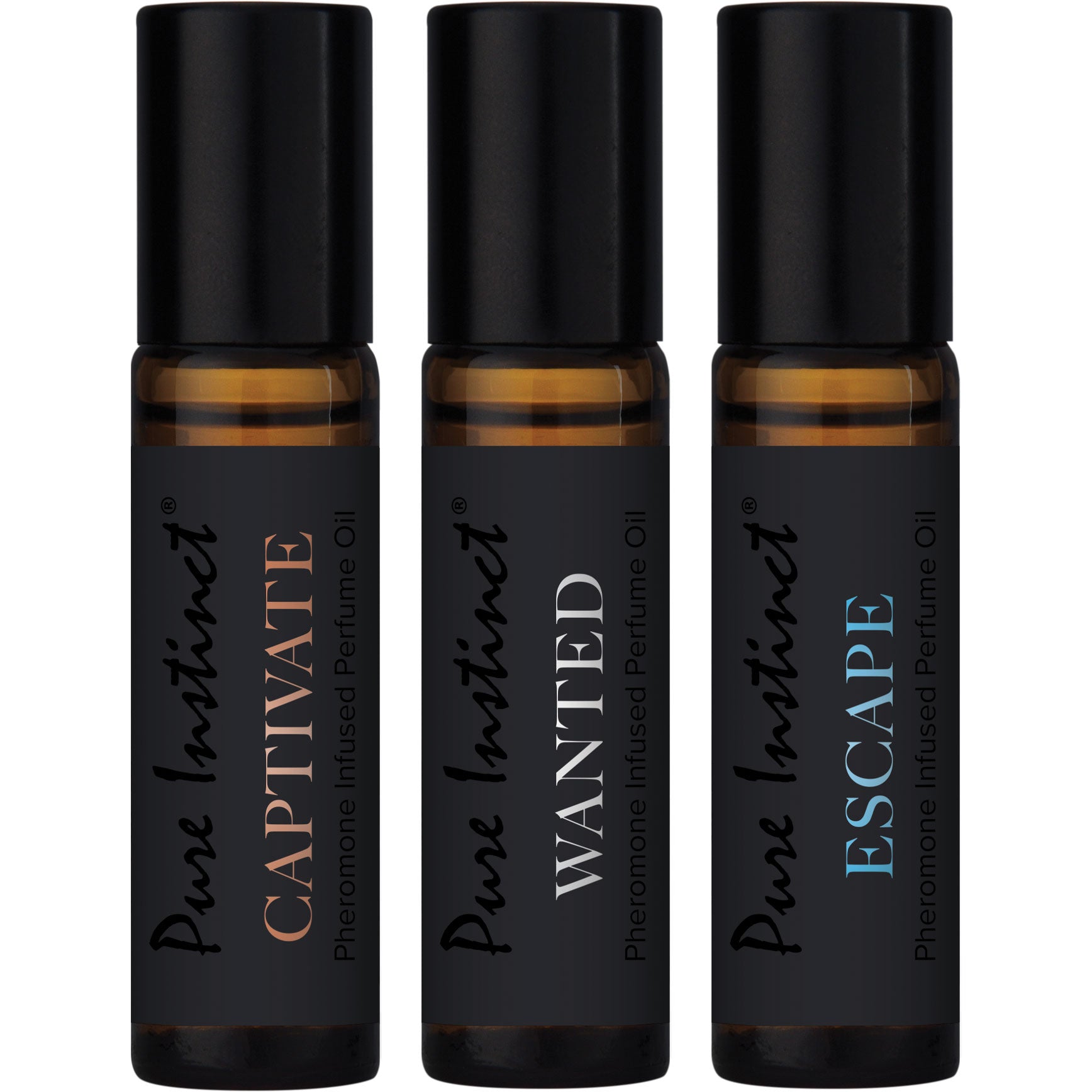 Pure Instinct Black Collection Pheromone Infused Perfume Oil - All