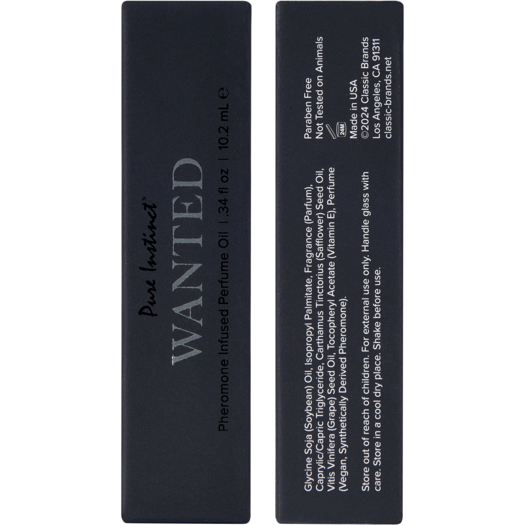 Pure Instinct Black Collection Pheromone Infused Perfume Oil - Wanted