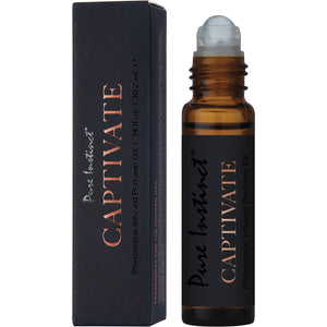 Pure Instinct Black Collection Pheromone Infused Perfume Oil - Captivate