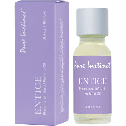 Pure Instinct Pheromone Infused Perfume Oil - Entice .5 oz