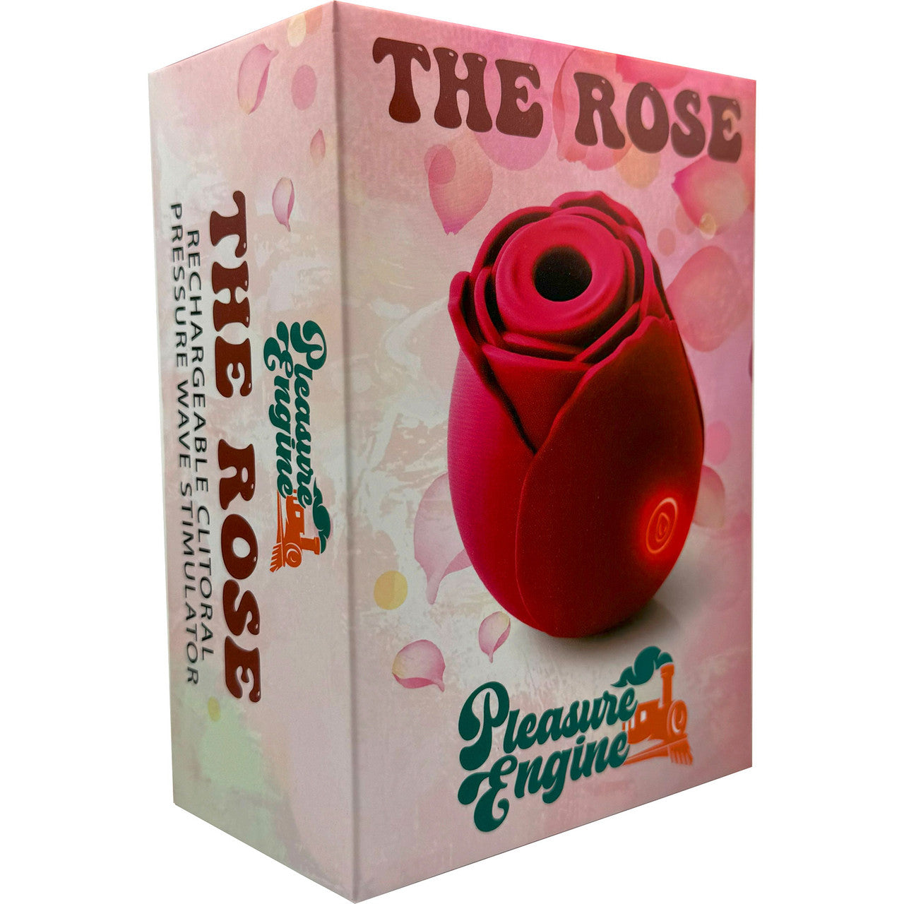 The Rose Rechargeable Clitoral Pressure Wave Stimulator By Pleasure Engine - Red