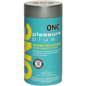 ONE Pleasure Plus Condoms - 12 Pack