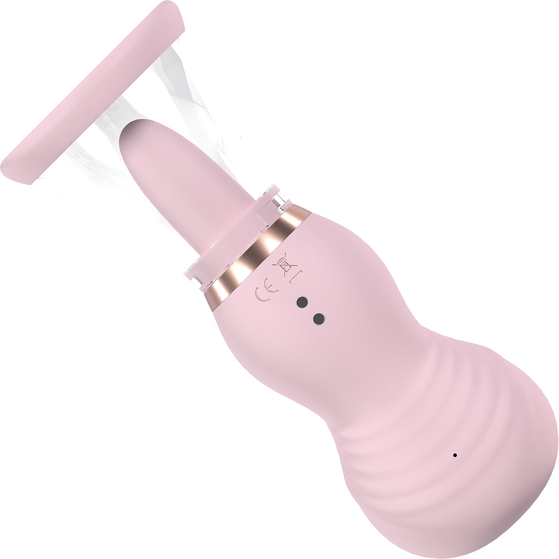 Pumped Sensual Automatic Silicone Vulva & Breast Pump With Tongue Pumped Sensual Automatic Silicone Vulva & Breast Pump With Tongue