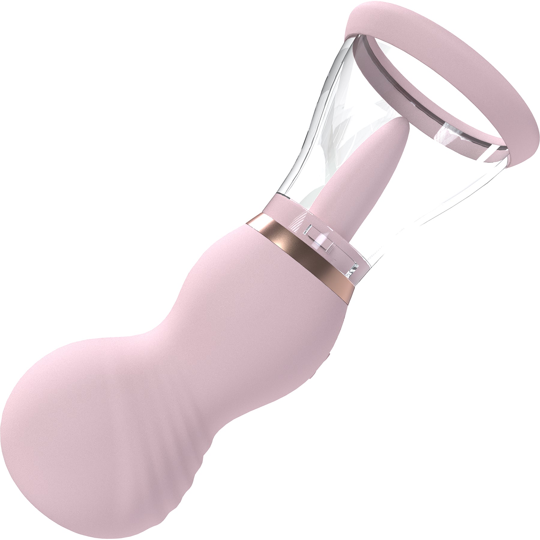 Pumped Sensual Automatic Silicone Vulva & Breast Pump With Tongue Pumped Sensual Automatic Silicone Vulva & Breast Pump With Tongue