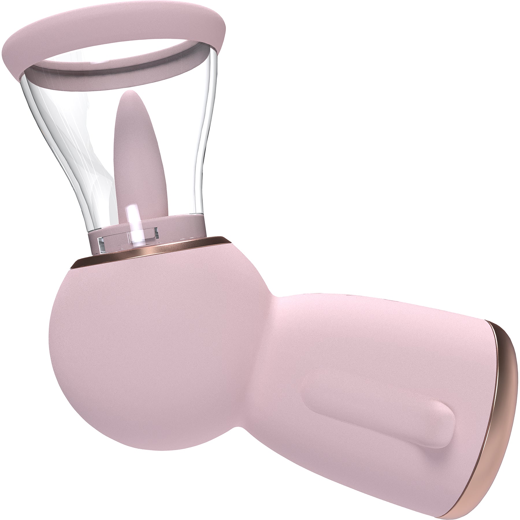 Pumped Exquisite Automatic Silicone Rechargeable Vulva & Breast Pump By Shots - Pink