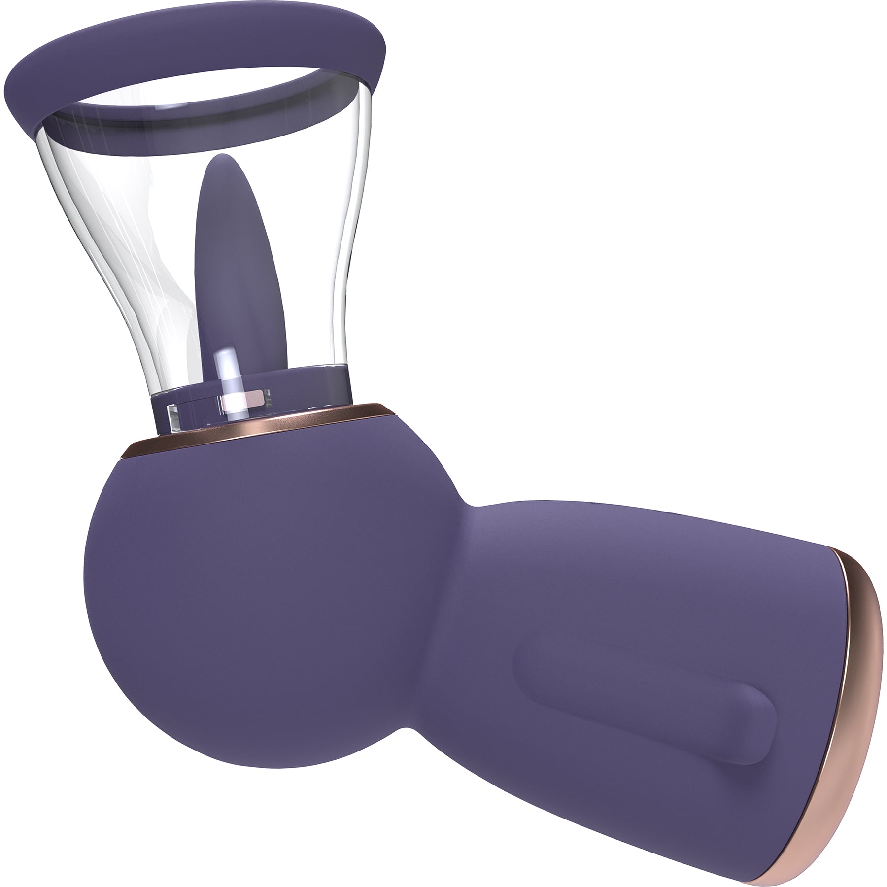 Pumped Exquisite Automatic Silicone Rechargeable Vulva & Breast Pump By Shots - Purple