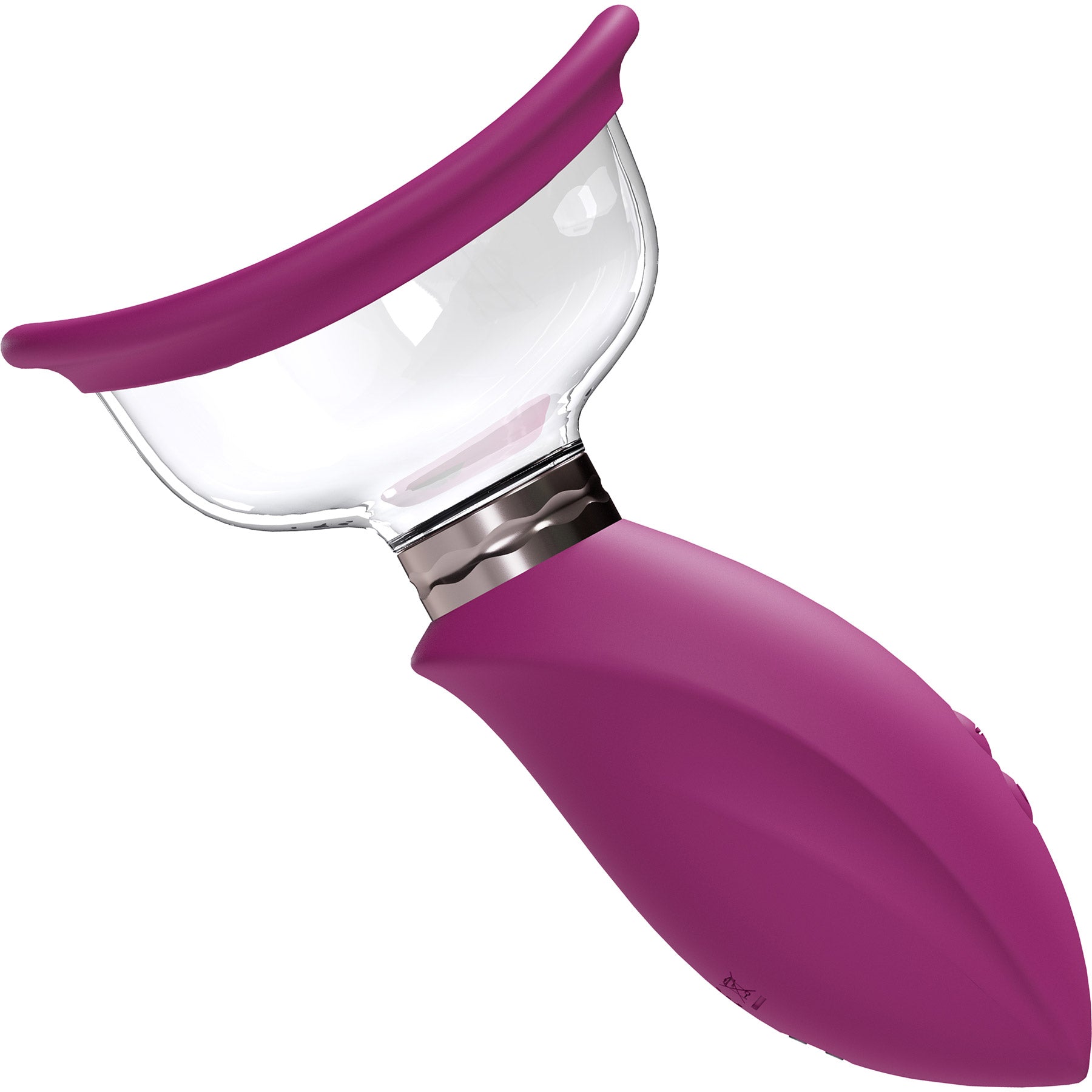Pumped Arousing Automatic 5-Speed Silicone Vulva, Clitoris, Nipple & Breast Pump - Pink