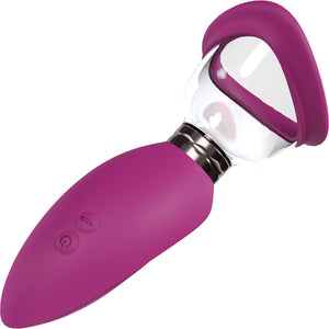 Pumped Arousing Automatic 5-Speed Silicone Vulva, Clitoris, Nipple & Breast Pump - Pink