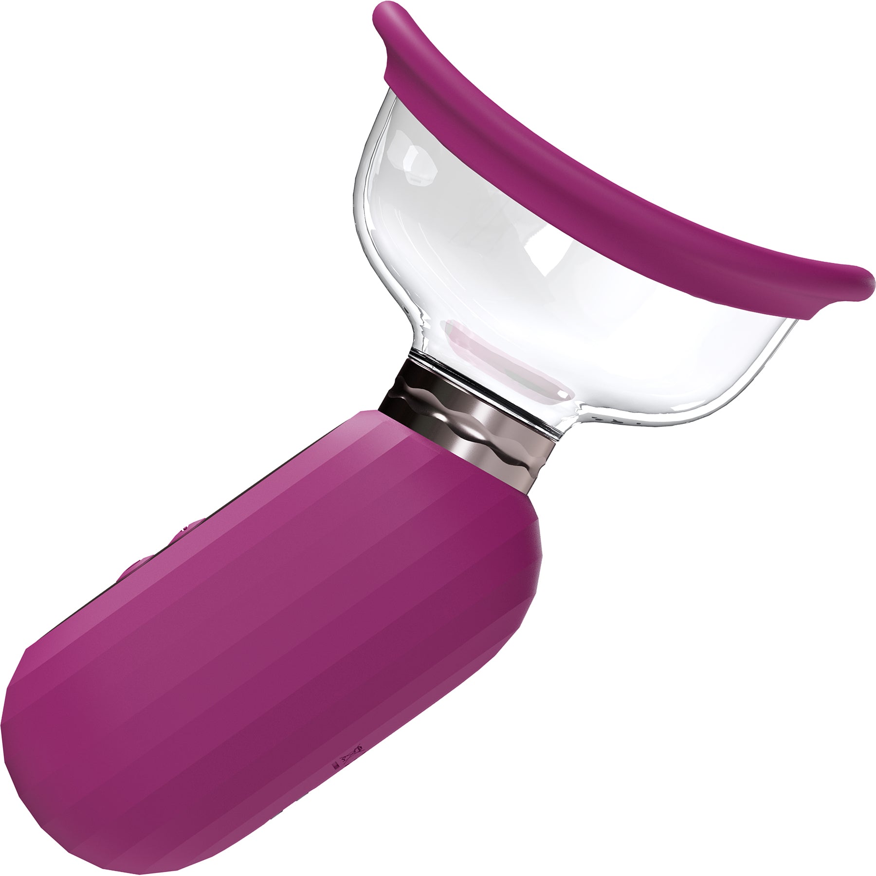 Pumped Dazzling Automatic Silicone Vulva, Clitoris & Breast Pump By Shots - Pink