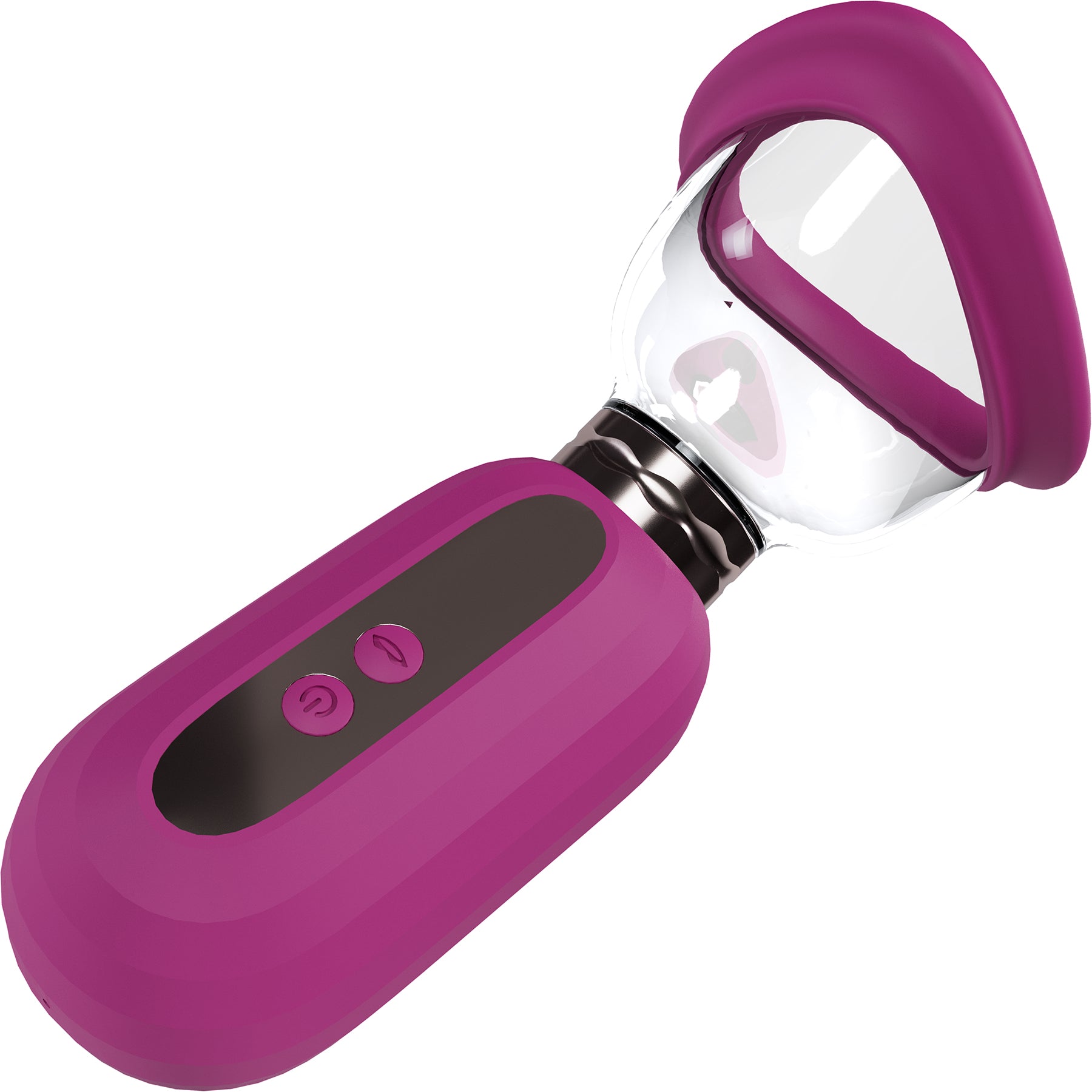 Pumped Dazzling Automatic Silicone Vulva, Clitoris & Breast Pump By Shots - Pink