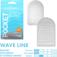 Tenga Pocket Portable Penis Masturbator - Wave Line