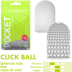 Tenga Pocket Portable Penis Masturbator - Click Ball