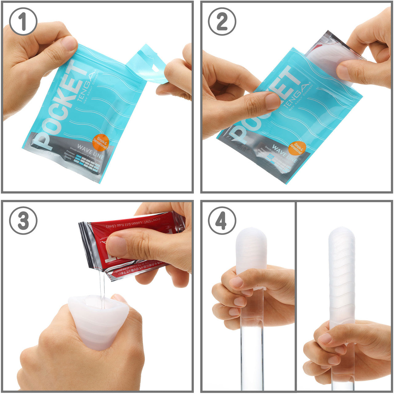 Tenga Pocket Portable Penis Masturbator - Click Ball