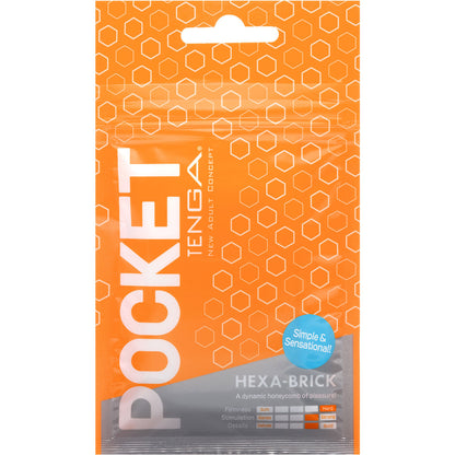 Tenga Pocket Portable Penis Masturbator - Hexa-Brick