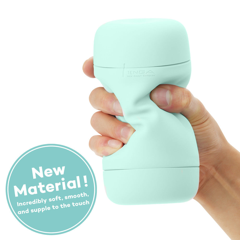 Tenga Puffy Reusable Penis Masturbation Cup - Mint Green