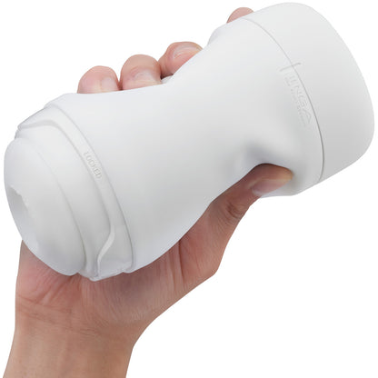 Tenga Puffy Reusable Penis Masturbation Cup - Sugar White