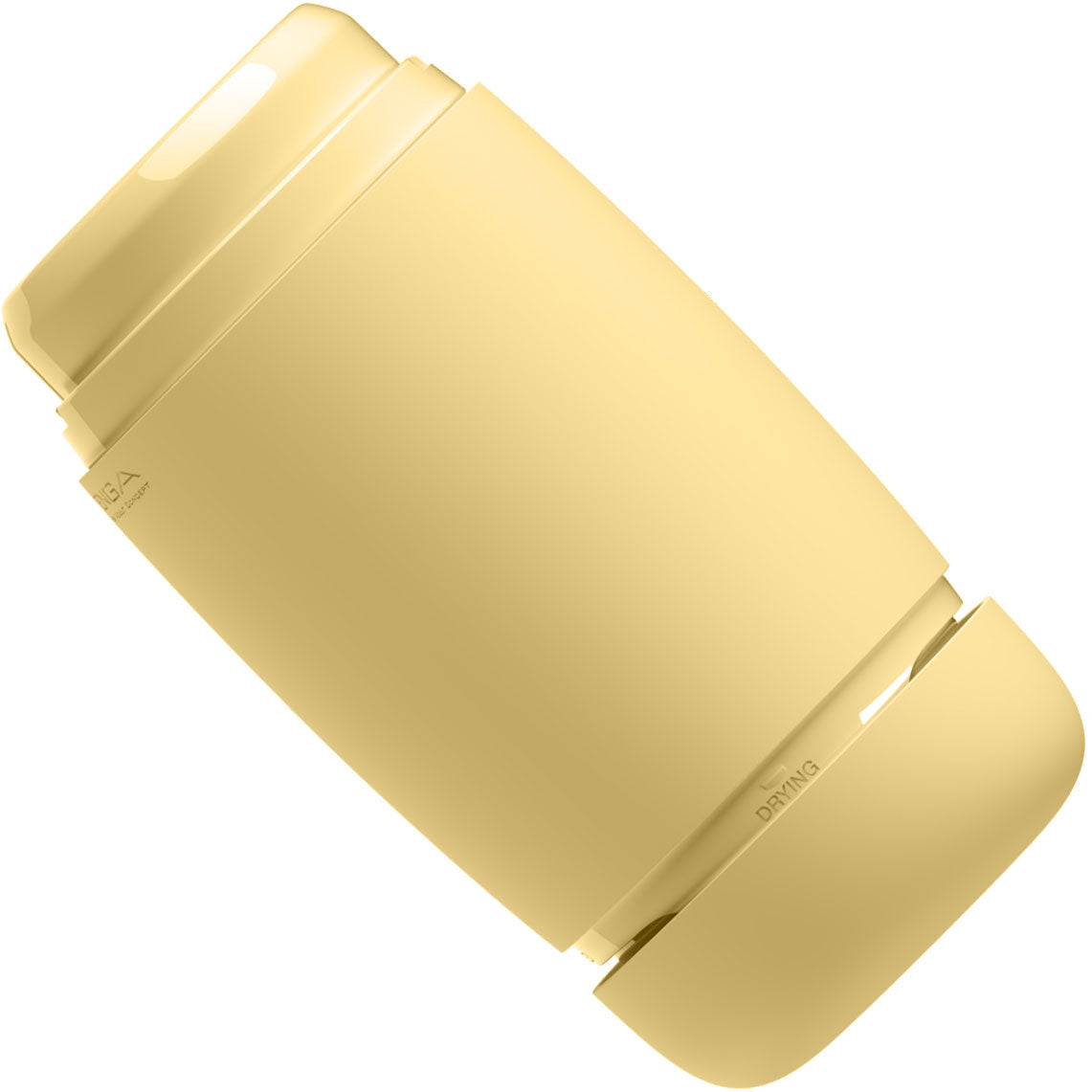 Tenga Puffy Reusable Penis Masturbation Cup - Custard Yellow