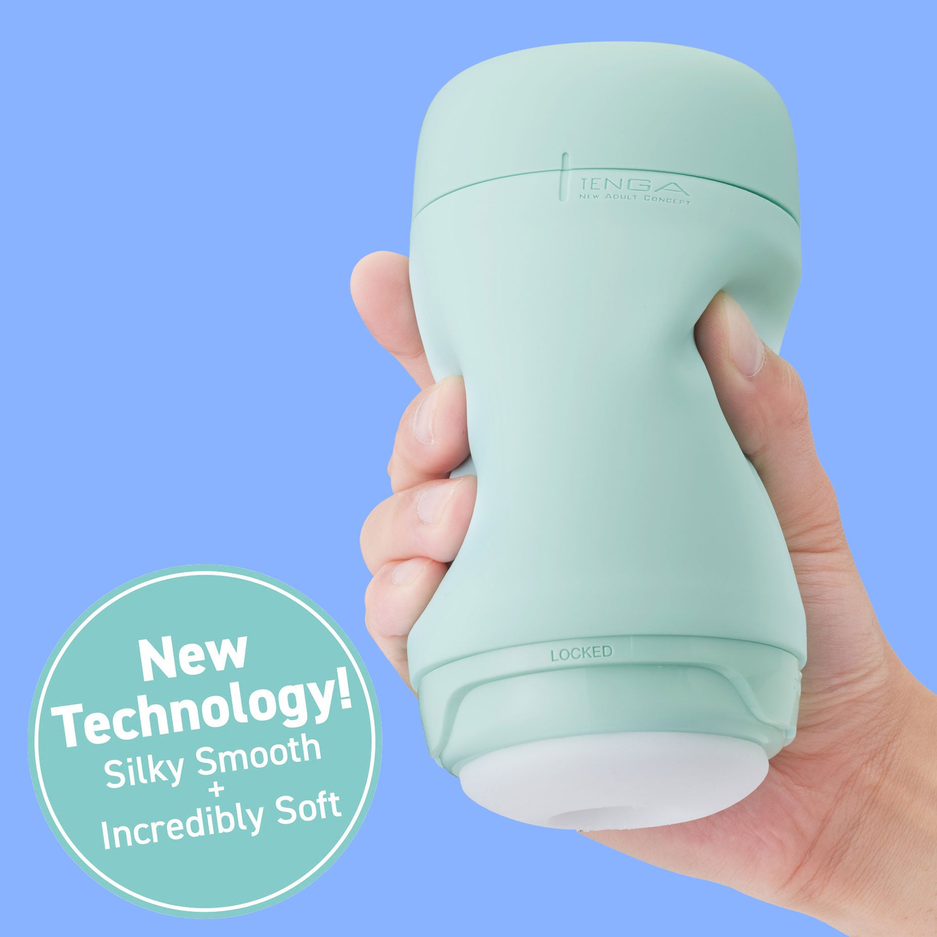 Tenga Puffy Reusable Penis Masturbation Cup - Mint Green