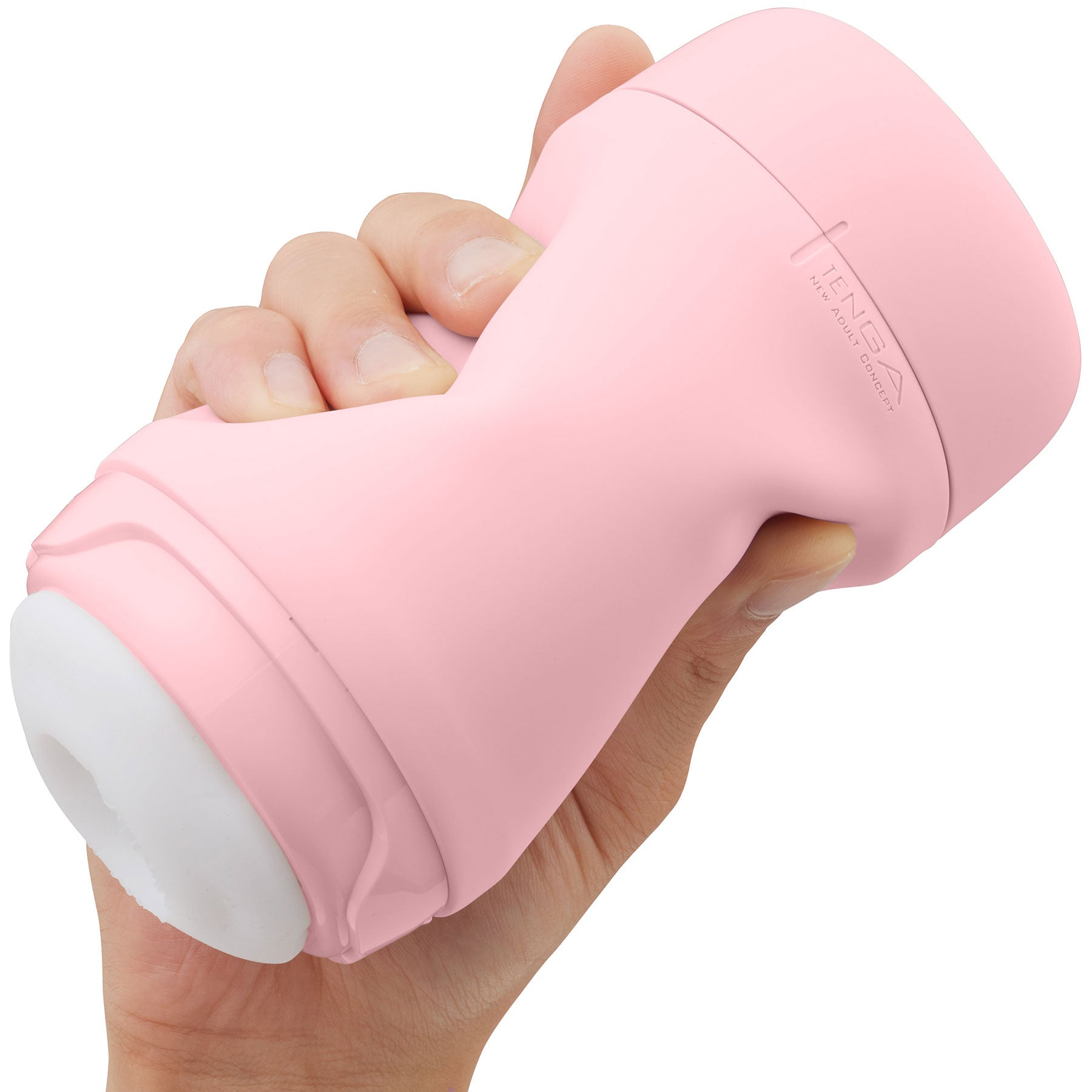 Tenga Puffy Reusable Penis Masturbation Cup - Strawberry Pink