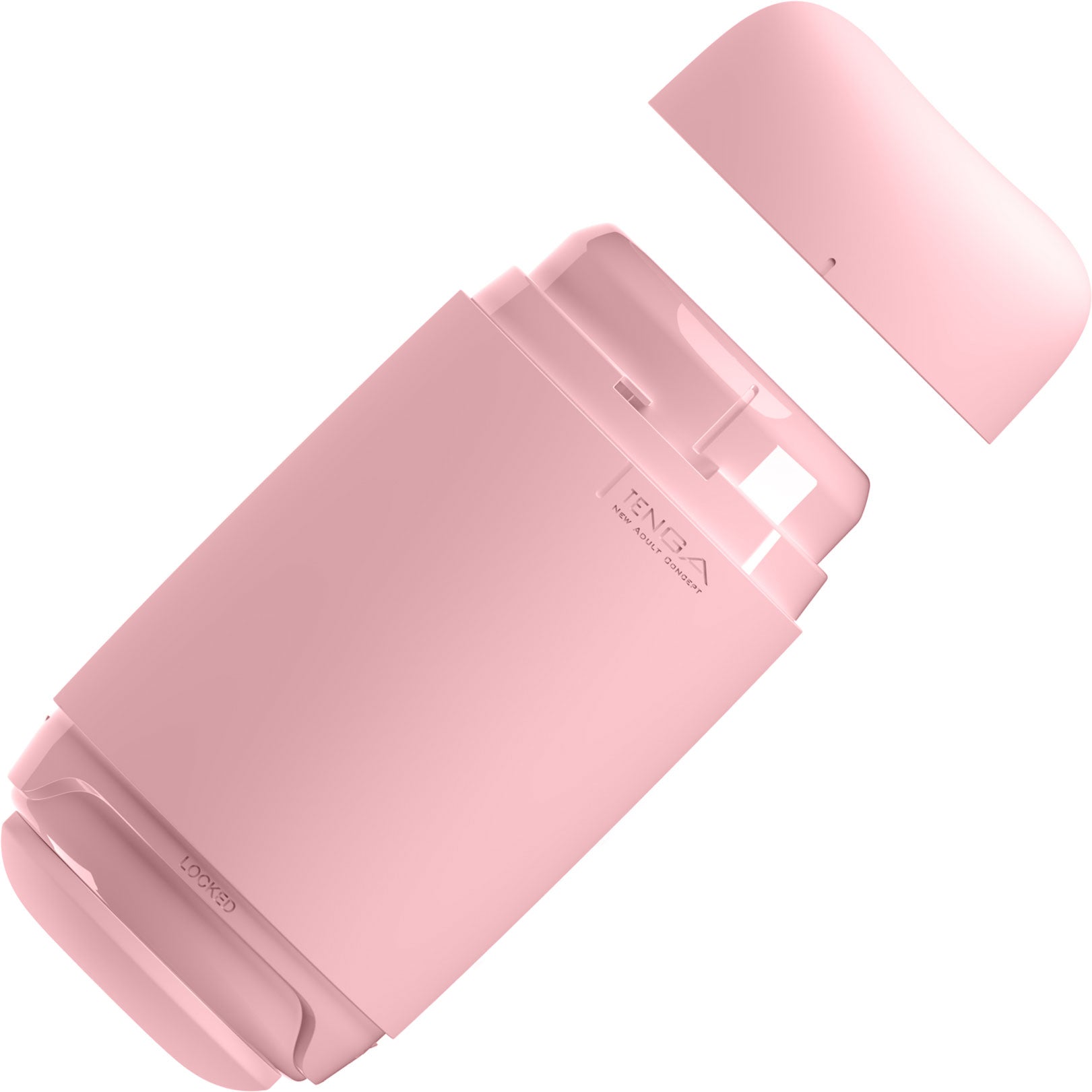 Tenga Puffy Reusable Penis Masturbation Cup - Strawberry Pink