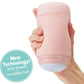 Tenga Puffy Reusable Penis Masturbation Cup - Strawberry Pink