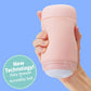 Tenga Puffy Reusable Penis Masturbation Cup - Strawberry Pink