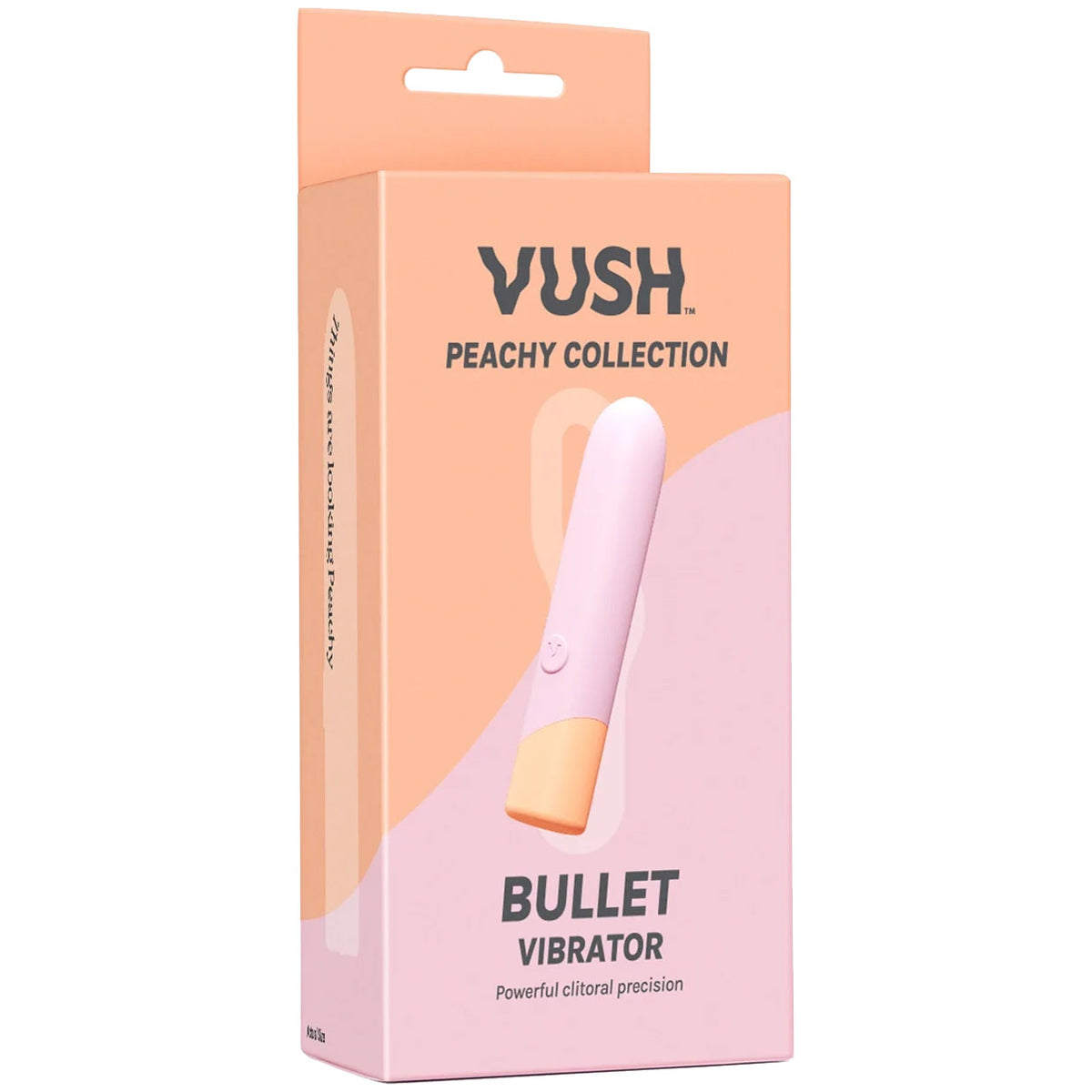 VUSH Peachy Silicone Rechargeable Waterproof Bullet Vibrator