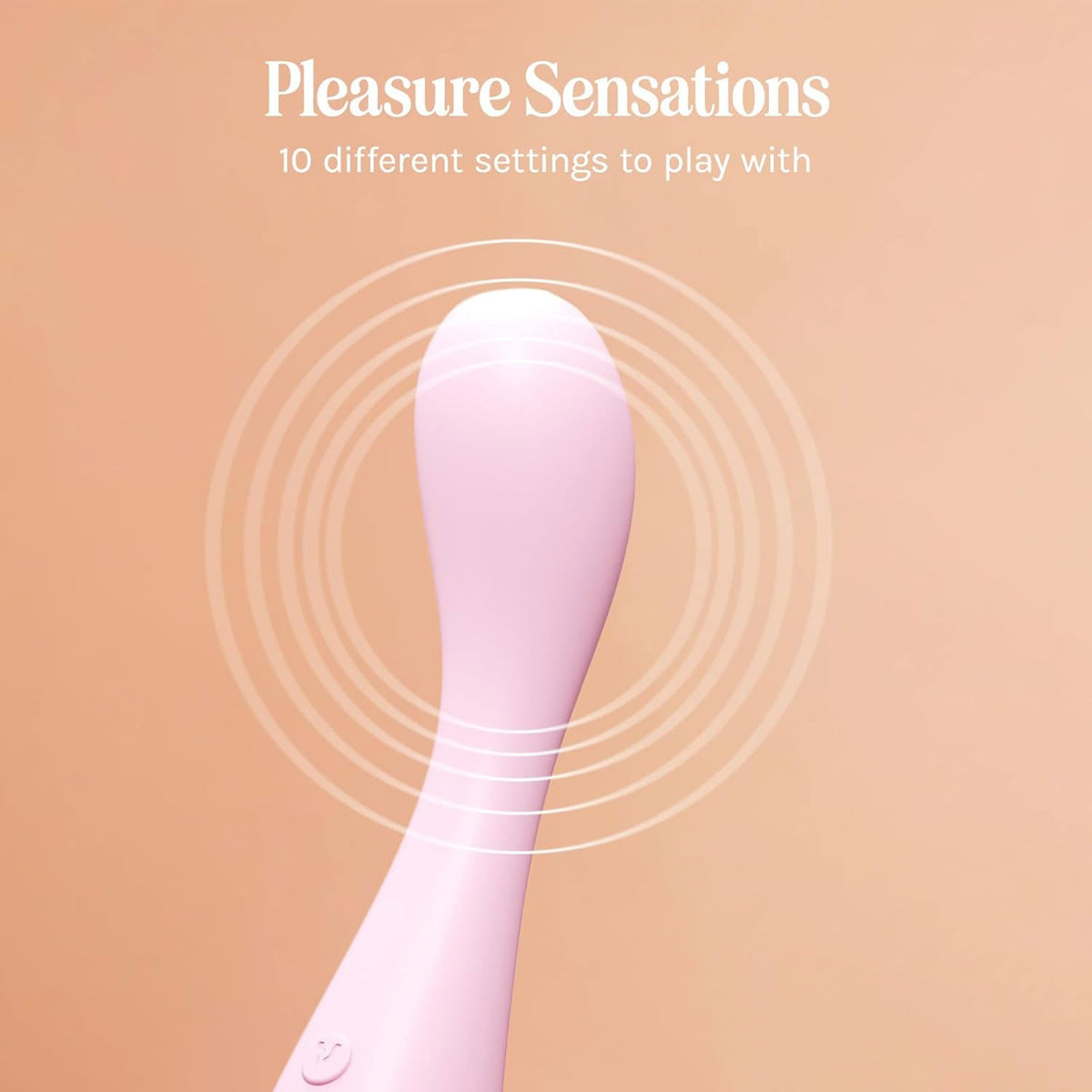VUSH Peachy Silicone Rechargeable Waterproof G-Spot Vibrator