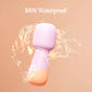 VUSH Peachy Silicone Rechargeable Mini Wand Vibrator