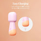 VUSH Peachy Silicone Rechargeable Mini Wand Vibrator