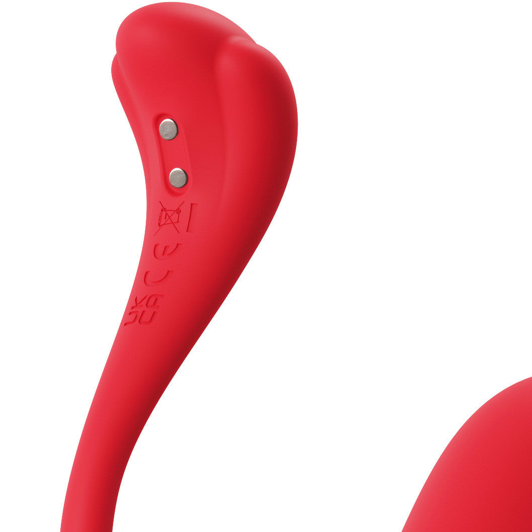 SVAKOM PHOENIX NEO 2 Interactive App Controlled Silicone Waterproof Rechargeable Bullet Vibrator - Red