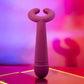 Please Me Rechargeable Silicone Dual Vibrator By Love To Love - Plum Star