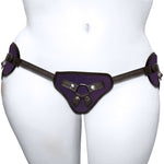 Curvy Collection Plush Purple Strap-On Harness by Sportsheets