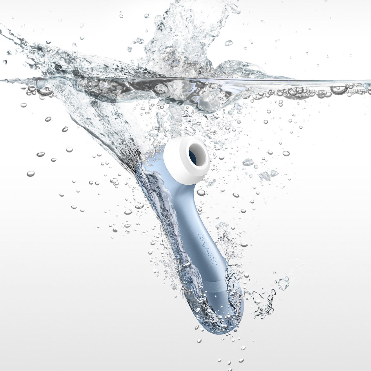 Satisfyer Pro 2 Pressure Wave Rechargeable Waterproof Silicone Clitoral Stimulator - Blue