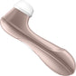 Satisfyer Pro 2 Generation 2 Pressure Wave Rechargeable Waterproof Silicone Clitoral Stimulator - Gold