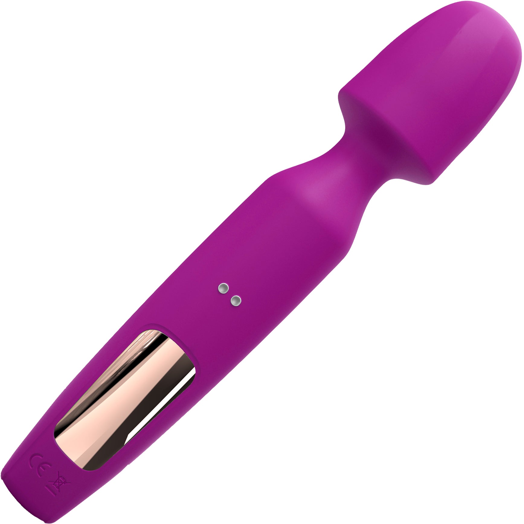 R-evolution Rechargeable Silicone Vibrating Wand With Two Attachments By Love To Love - Pink