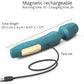 R-evolution Rechargeable Silicone Vibrating Wand With Two Attachments By Love To Love - Teal