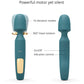 R-evolution Rechargeable Silicone Vibrating Wand With Two Attachments By Love To Love - Teal