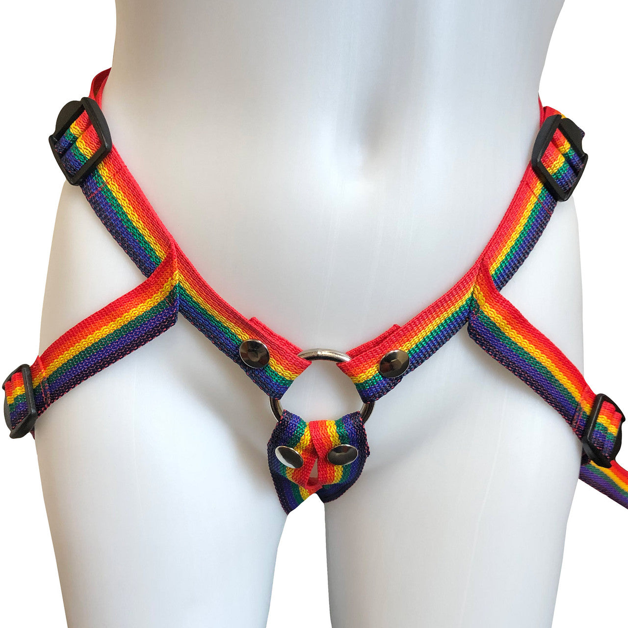 Inclusion Rainbow Strap-On Harness - Size A Fits Hips Up To 54"