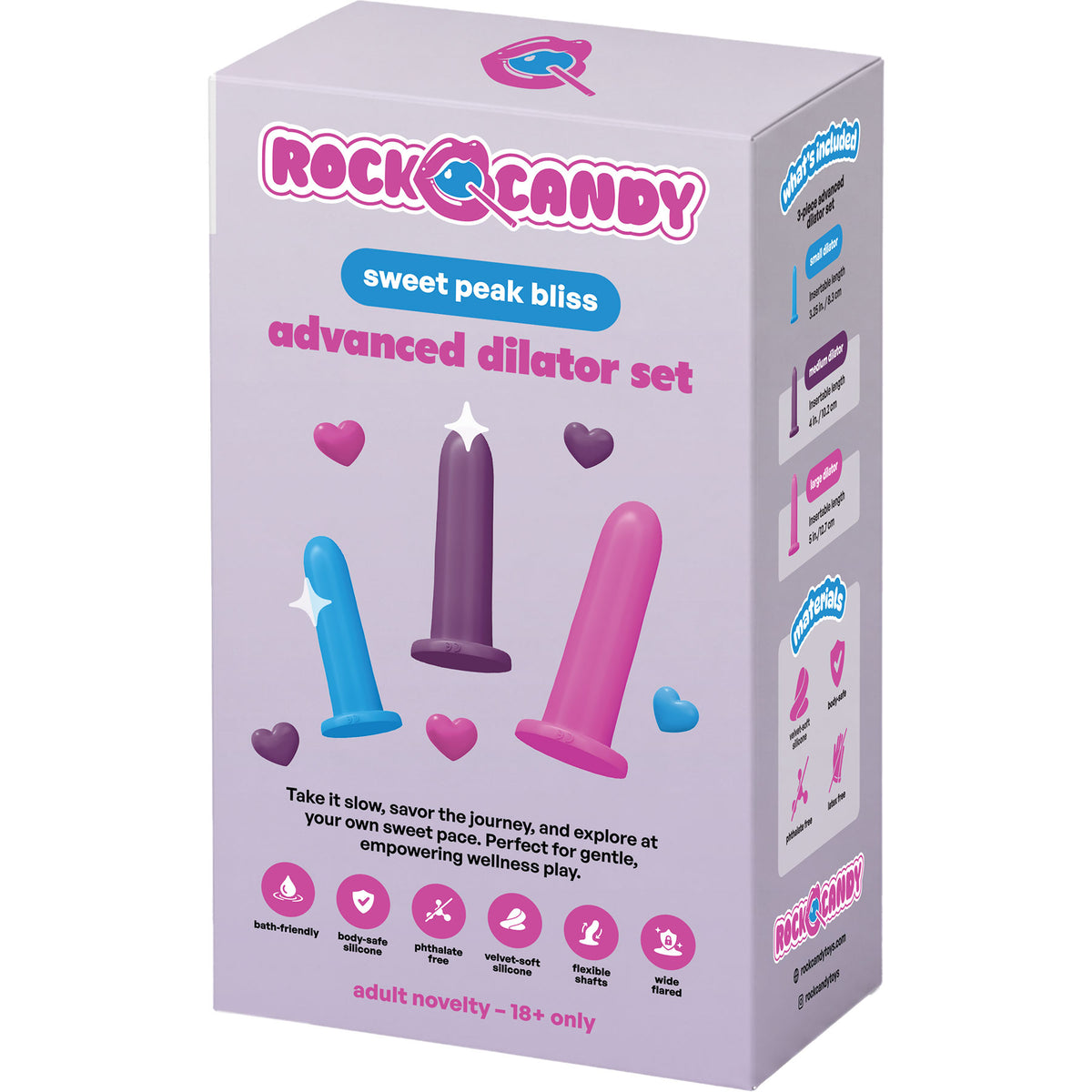 Rock Candy 3-Piece Silicone Advanced Dilator Set