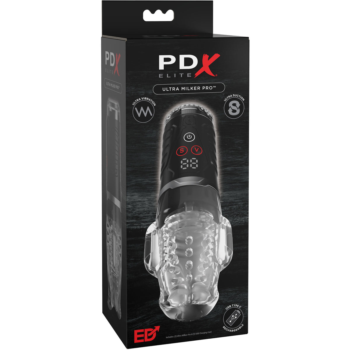 PDX Elite Ultra Milker Pro Rechargeable Masturbator By Pipedream