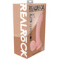 RealRock® 6" Realistic Vibrating Curved Dildo With Weighted Balls - Vanilla