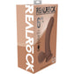 RealRock® 6" Realistic Vibrating Curved Dildo With Weighted Balls - Caramel