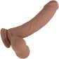 RealRock® 6" Realistic Vibrating Curved Dildo With Weighted Balls - Caramel